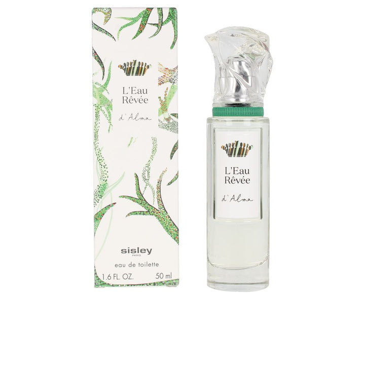 50 ml clear glass eau de toilette with recyclable Canson paper box, aquatic lily scent