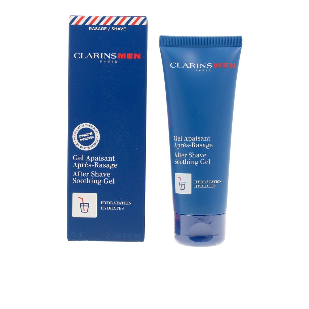 75 ml clear hydrating post‑shave gel tube for Man, light texture