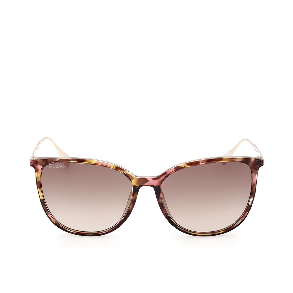 Havana-coloured round sunglasses with brown gradient lenses, 57mm, 140mm temples