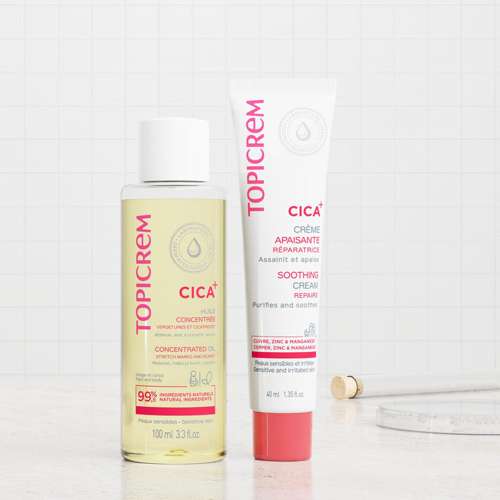 Tube of lightweight cica repair cream, 100 ml, soothing formula