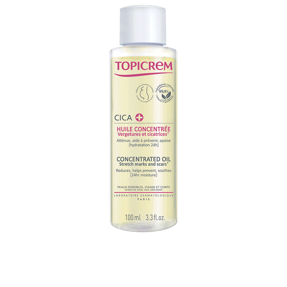 100 ml concentrated body oil bottle for scars and stretch marks, lightweight amber oil
