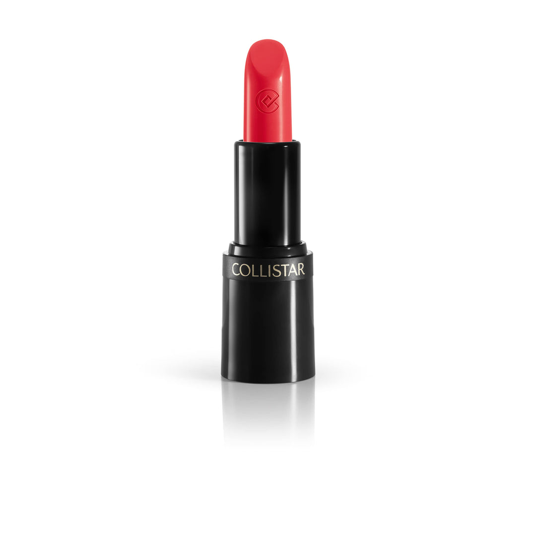 Black recyclable-cased creamy lipstick, shade 108 Melagrana, 3.5 g