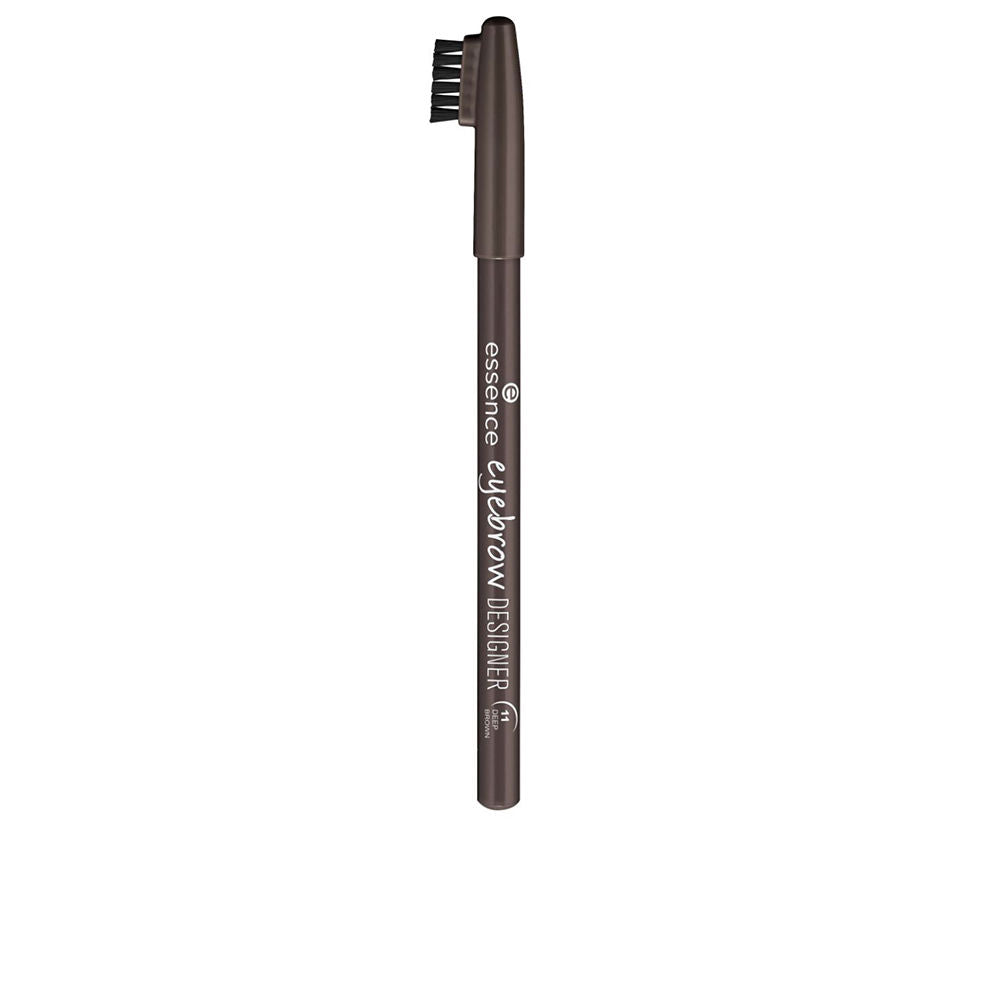 Slim deep brown brow pencil with built-in spoolie, 1 g compact