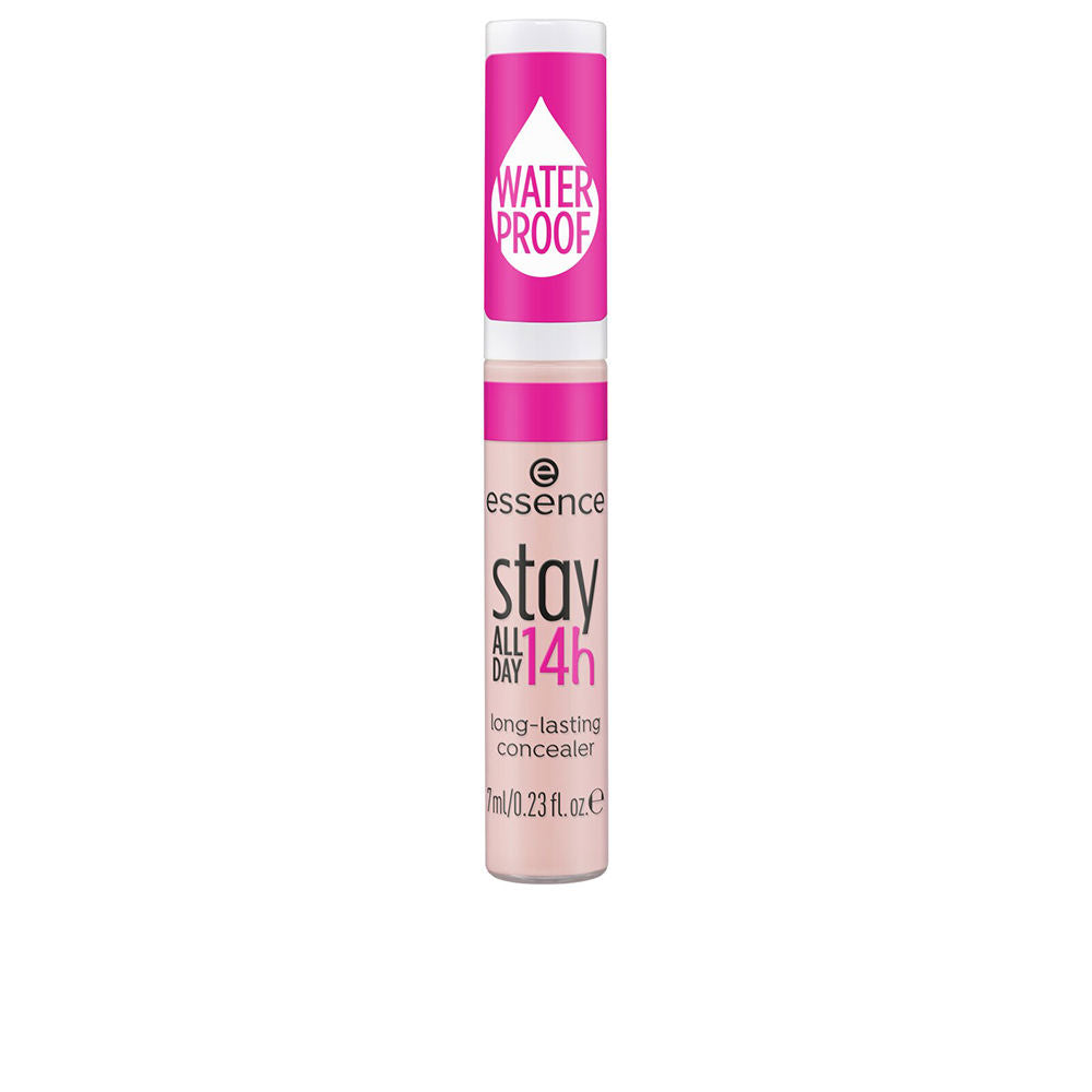 Cream concealer wand and swatch, light rose shade, 7 ml tube