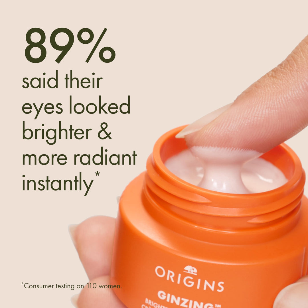 15 ml lightweight brightening eye cream tube, warm illuminating shade