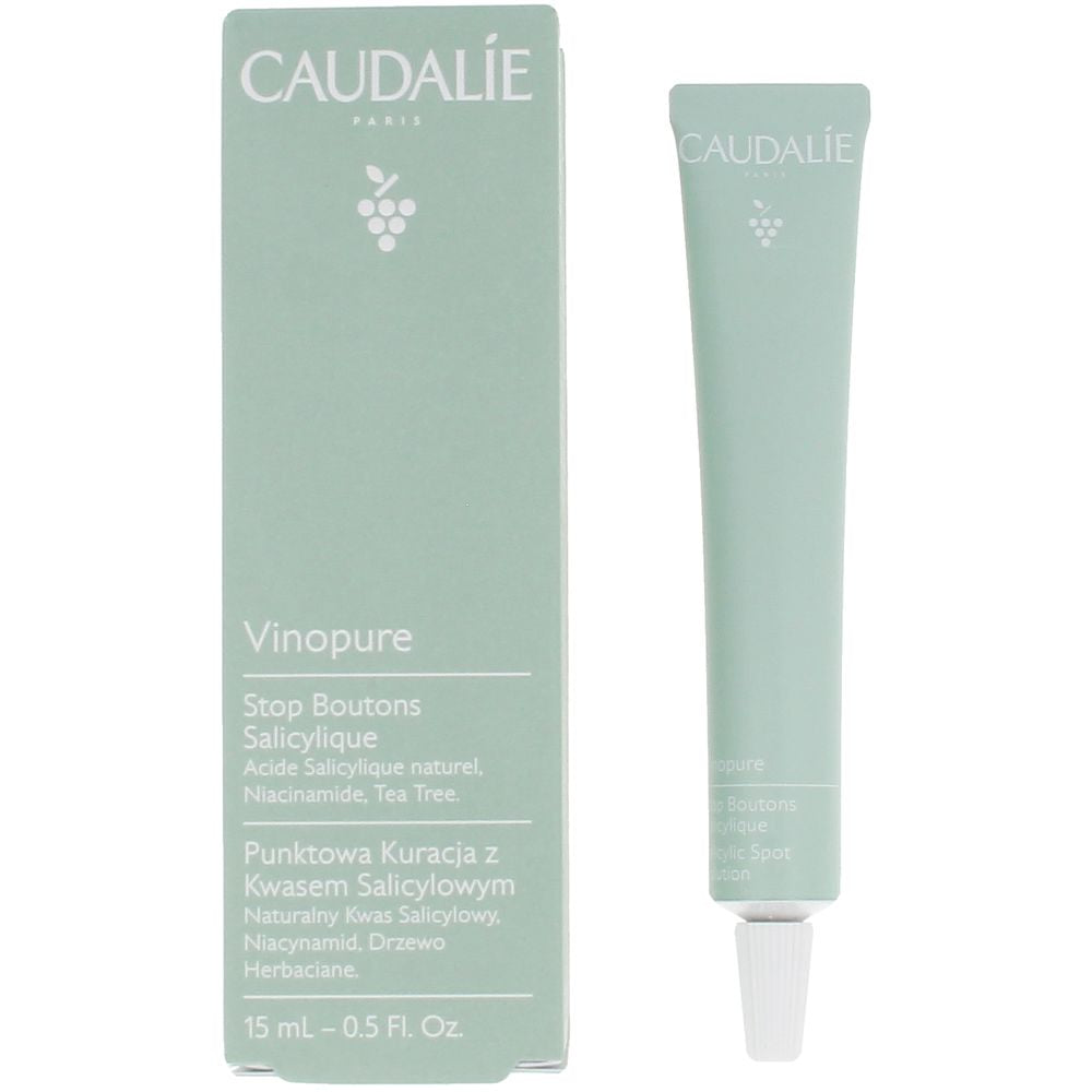 Compact 15 ml pale-green salicylic spot gel in tube, for women