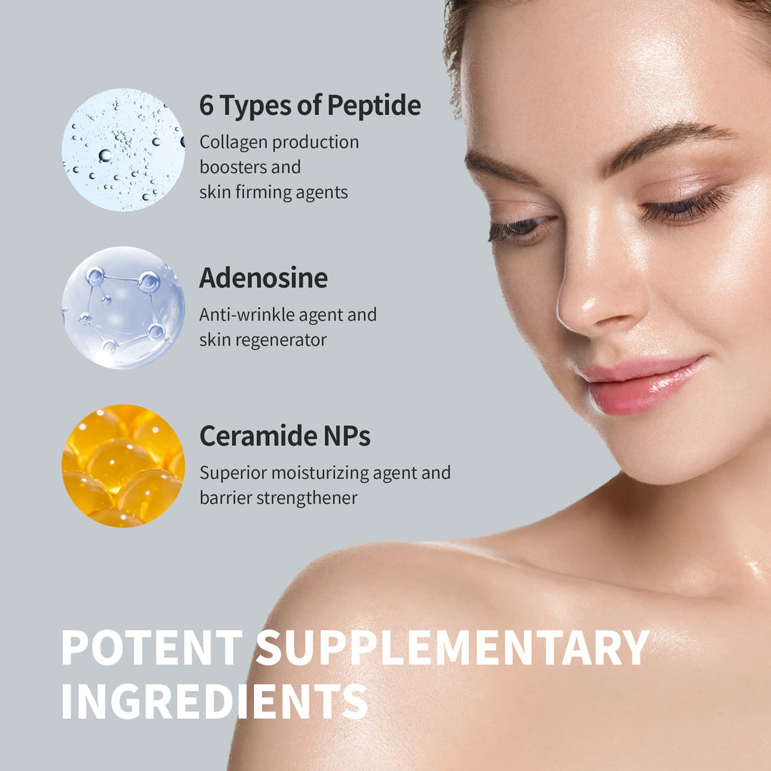 30 ml jar of fermentation eye cream with rich cream texture, peptides and ceramides