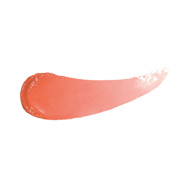 Refillable glossy lip colour stick in sheer peony, 3 g, striped jewel case