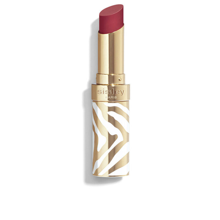 Refillable glossy lip colour stick in sheer peony, 3 g, striped jewel case