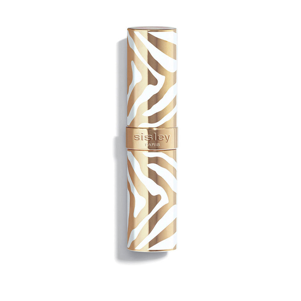 Refillable glossy lip colour stick in sheer peony, 3 g, striped jewel case