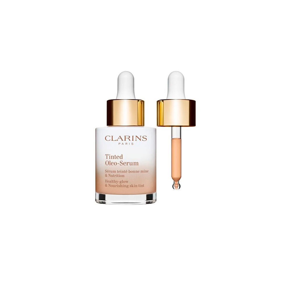 30 ml tinted oil‑serum bottle with light beige tint, Unisex skin tint