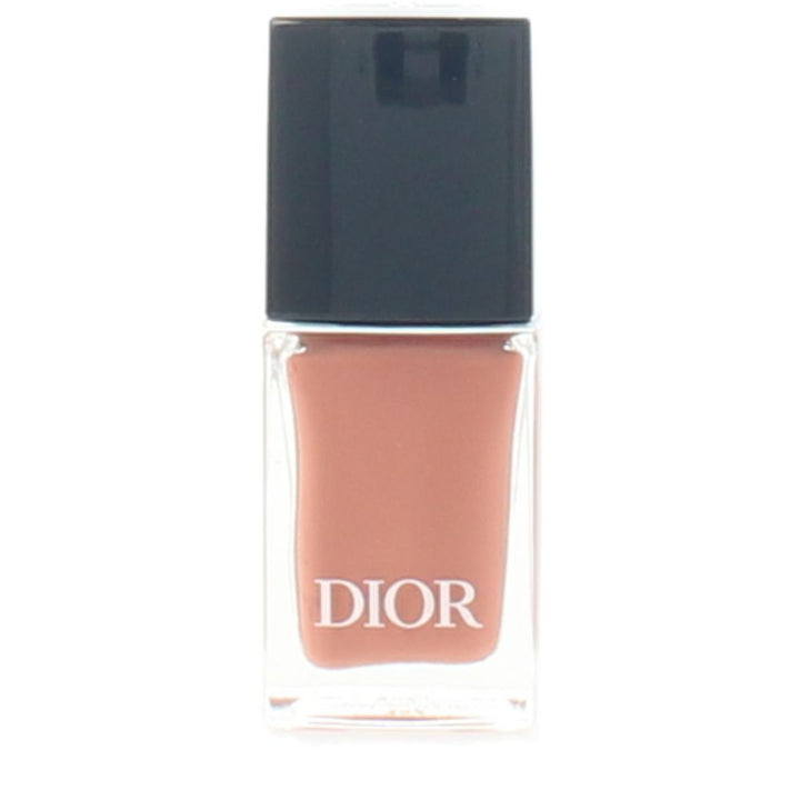 10 ml brown gel‑effect nail lacquer with flat rounded brush