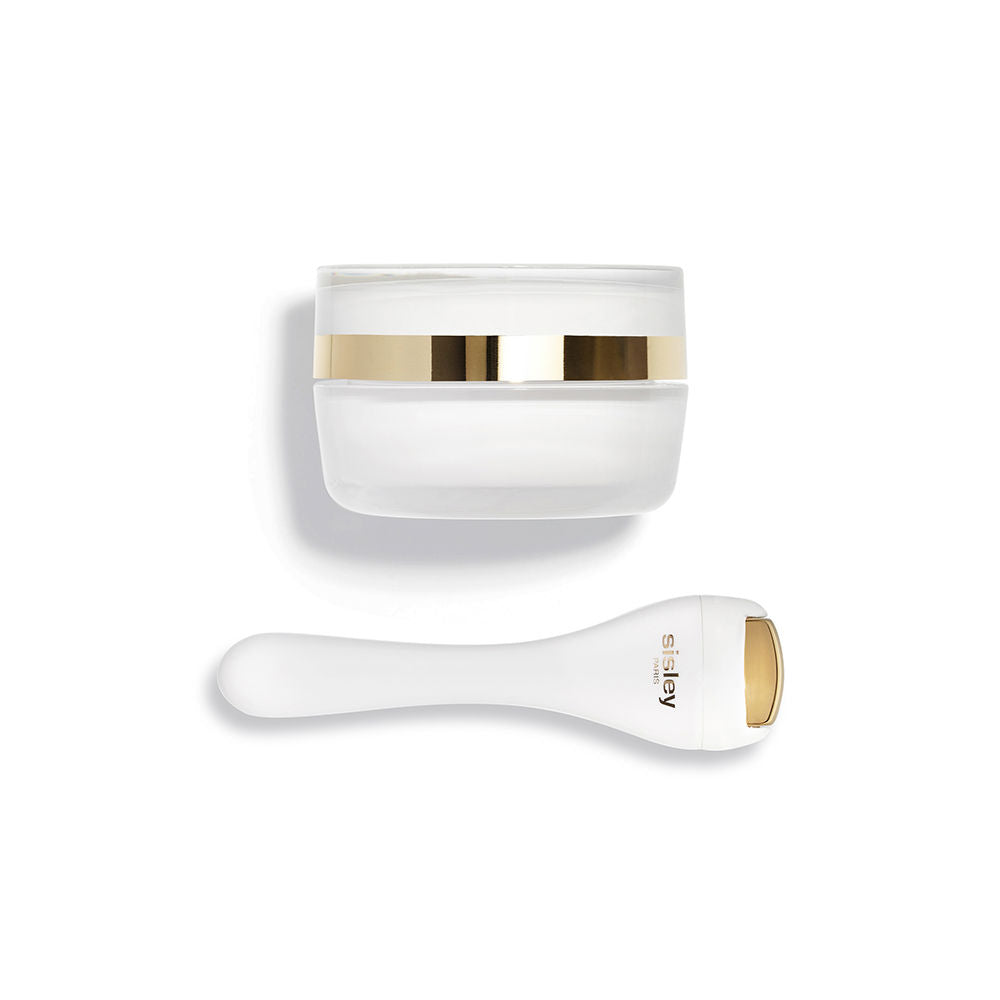 15 ml jar of cream for eye and lip contours, compact white jar, 15 ml label