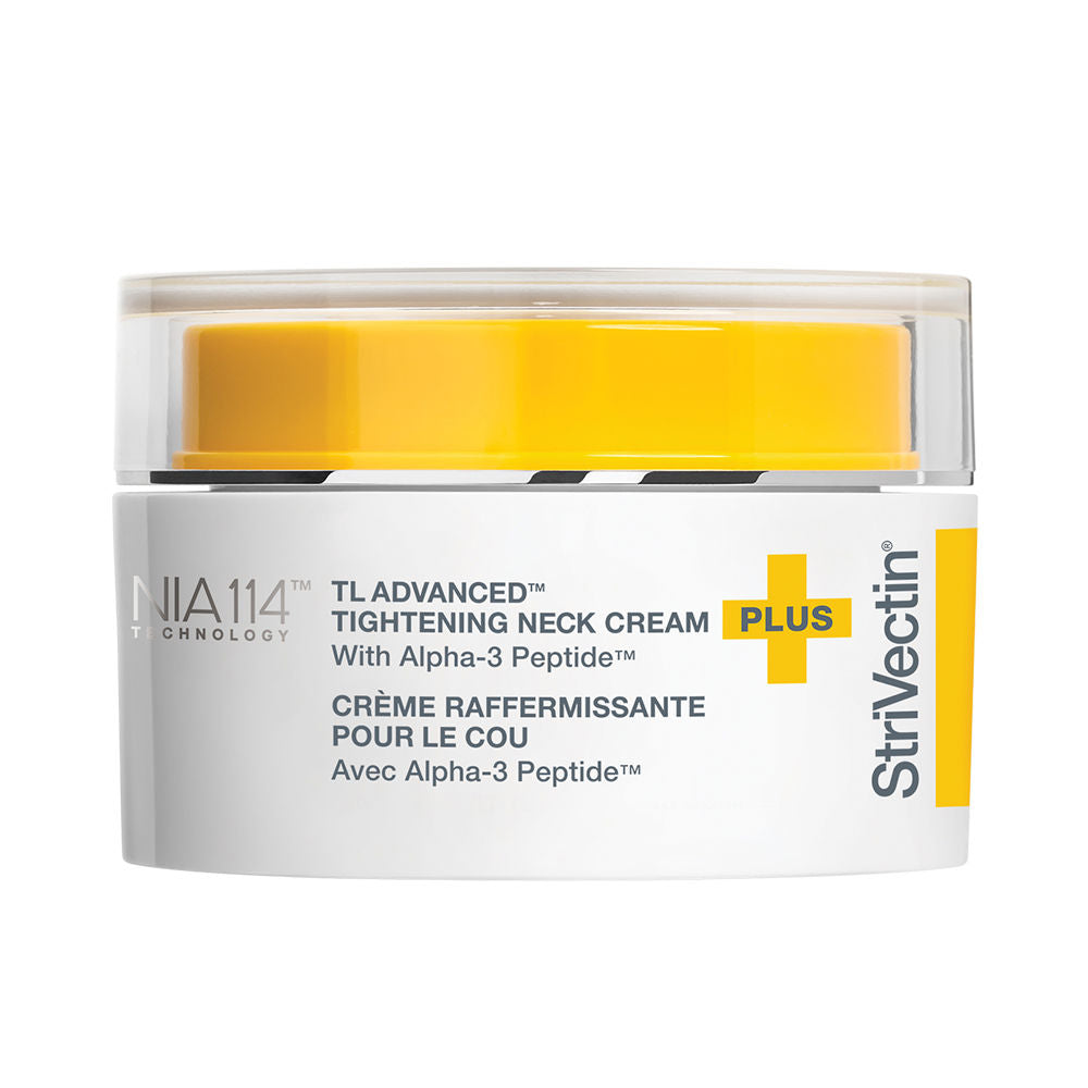 50 ml jar of tightening cream for neck and décolletage, creamy texture