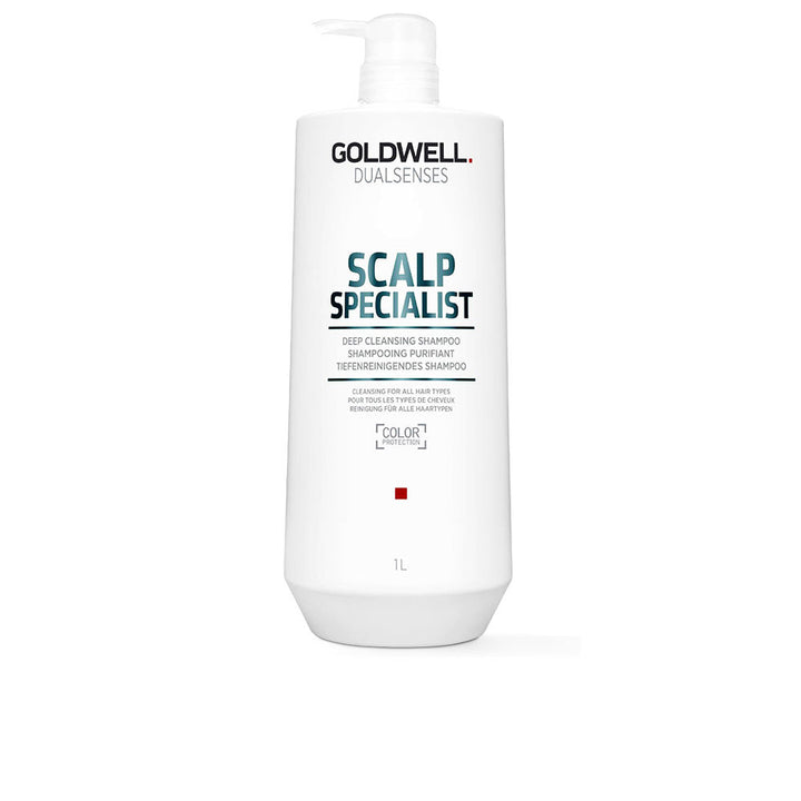 Tall 1000 ml clarifying scalp shampoo bottle, for oily sensitive scalps, Unisex