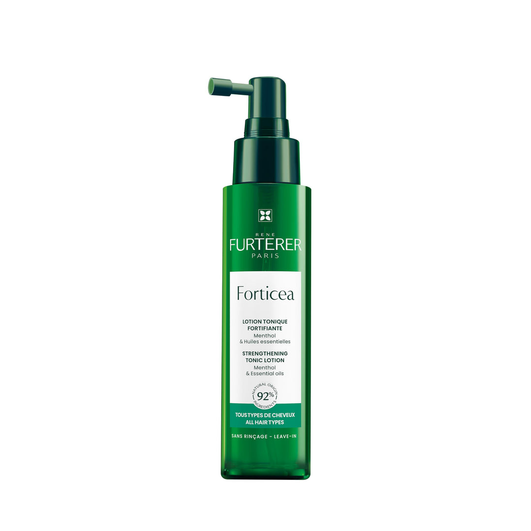 100 ml spray bottle of energising scalp lotion with menthol and botanical oils