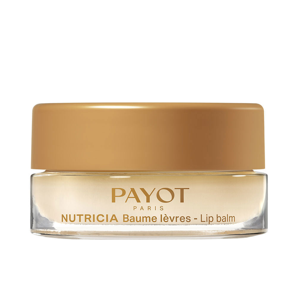 6 g pot of Nutricia concentrated lip balm with silky texture, subtle sheen