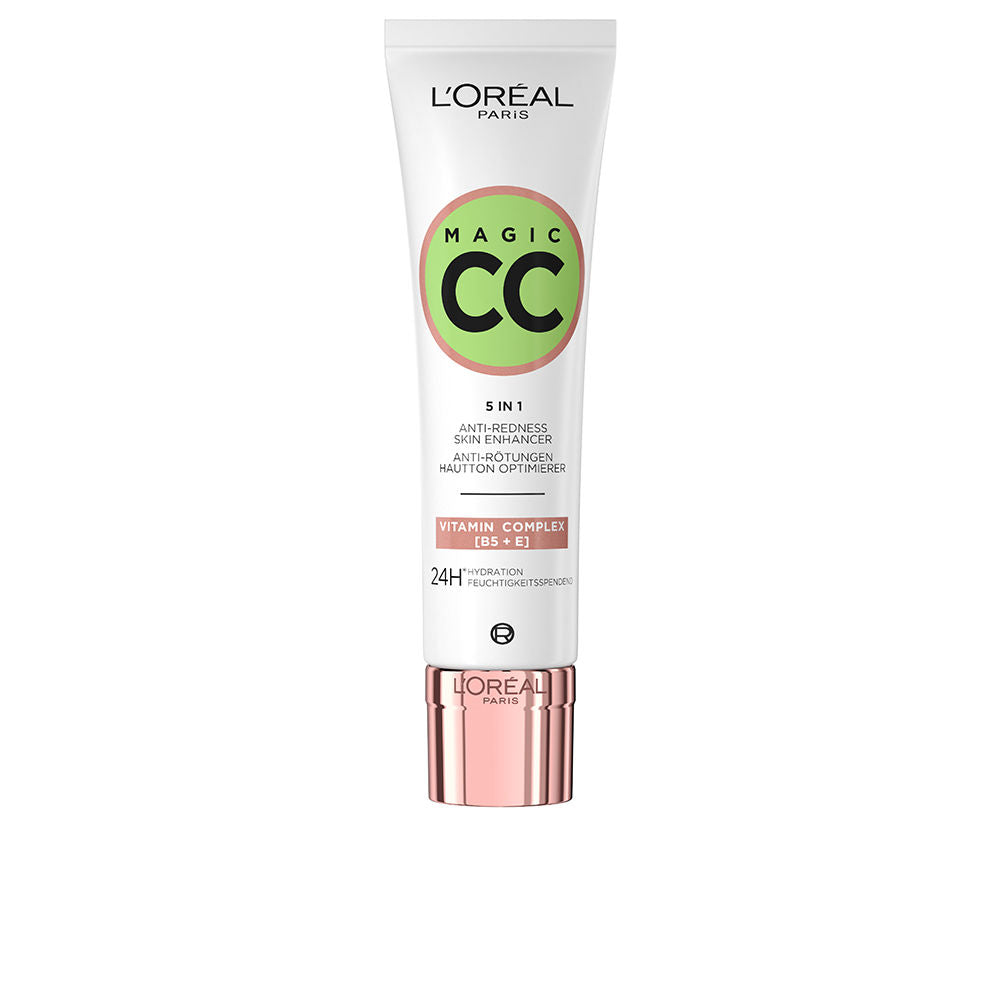 30 ml green CC cream tube for neutralising redness, lightweight finish