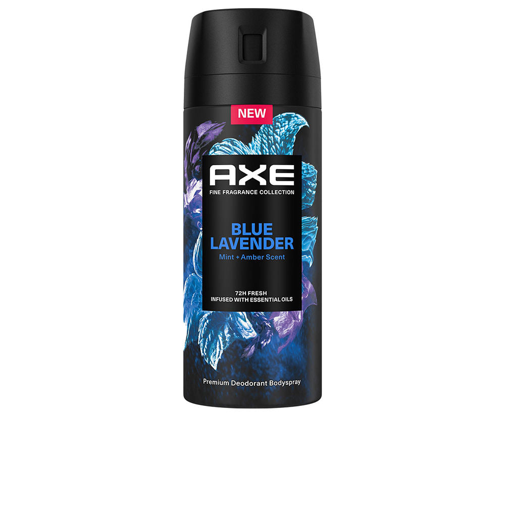 Blue Lavender aerosol body spray, 150 ml, lavender woody fragrance for Man