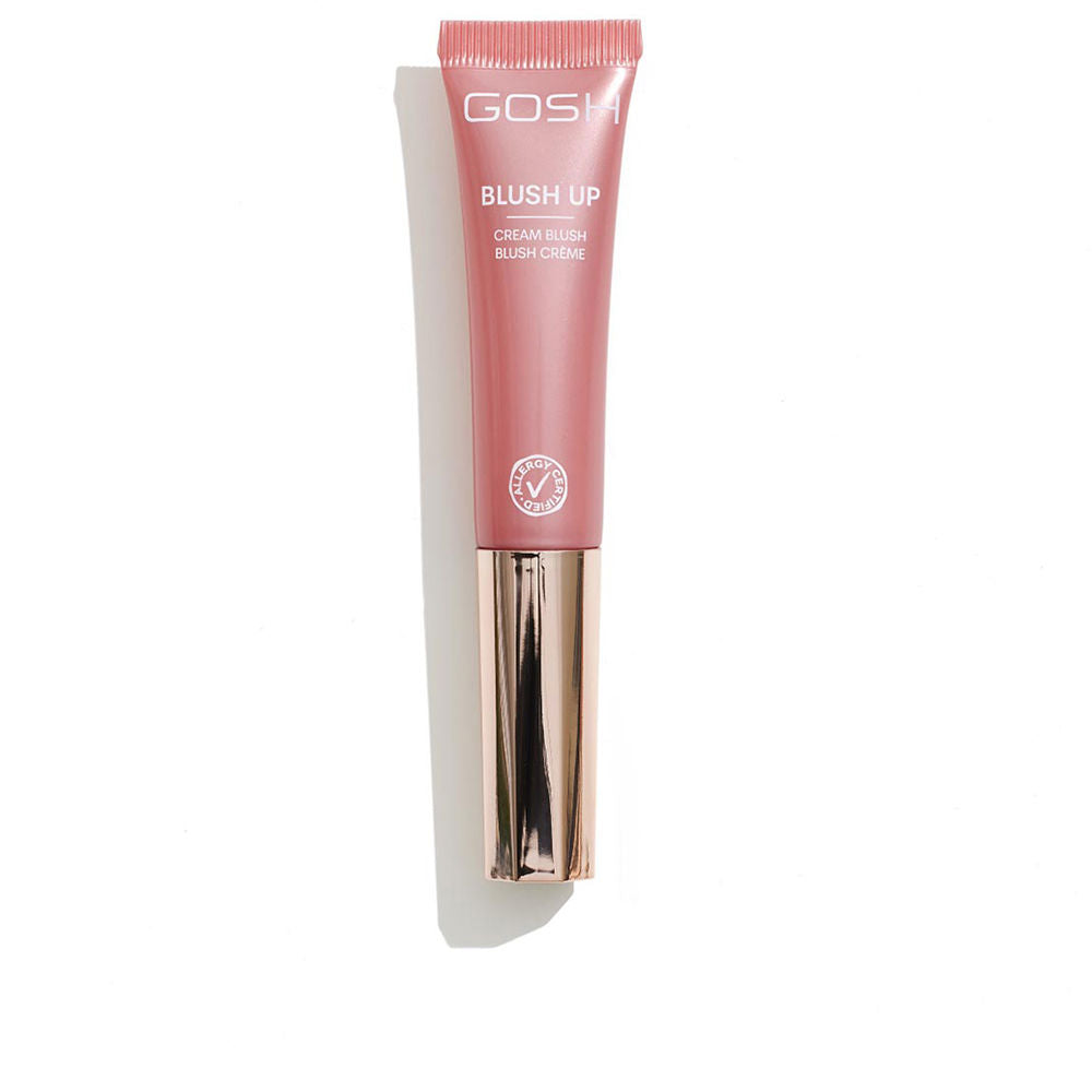 Tube cream blush with sponge applicator in pearly rose shade, 14 ml, Unisex