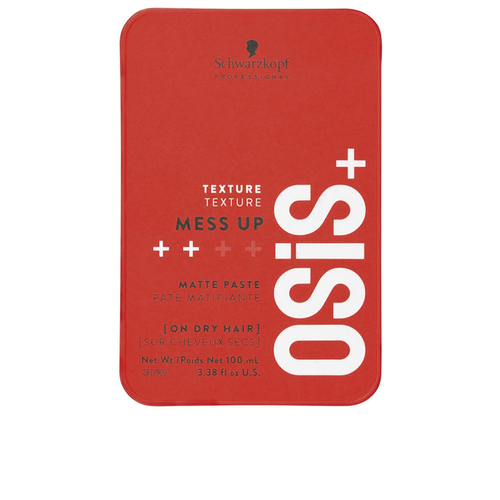 100 ml matte texturising hair paste in compact tin, wax‑based, Unisex styling product