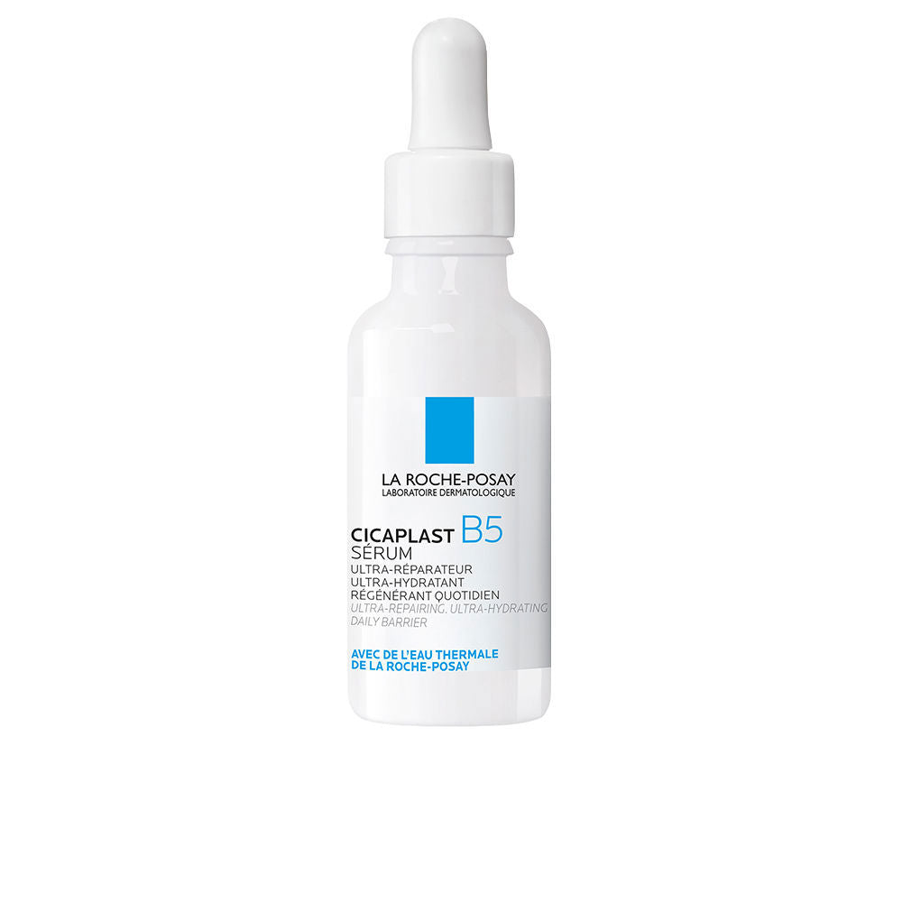 30 ml serum bottle, clear liquid, dispensing pump, labelled B5 repair