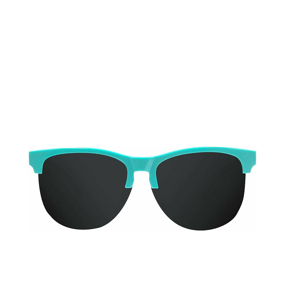 Limited-edition Gravity Unisex sunglasses, partial top rim, black lenses, round shape
