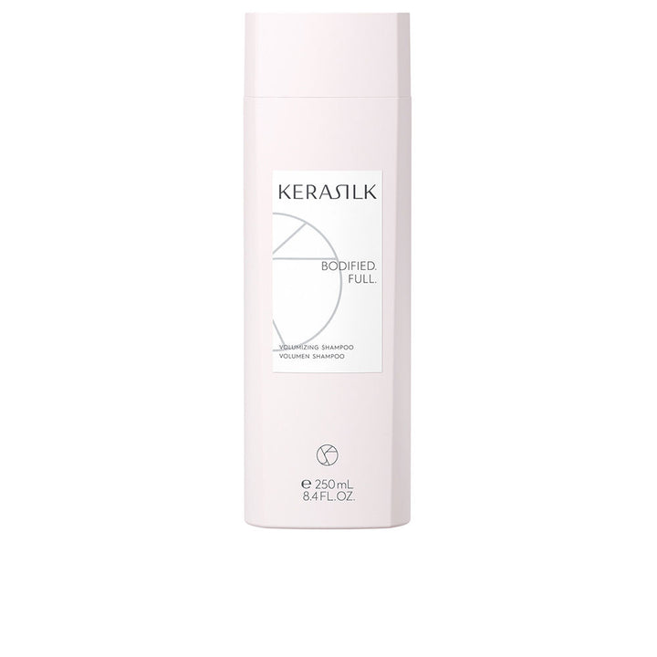 250 ml bottle of volumising shampoo with silk biomimetic and blue lotus extract