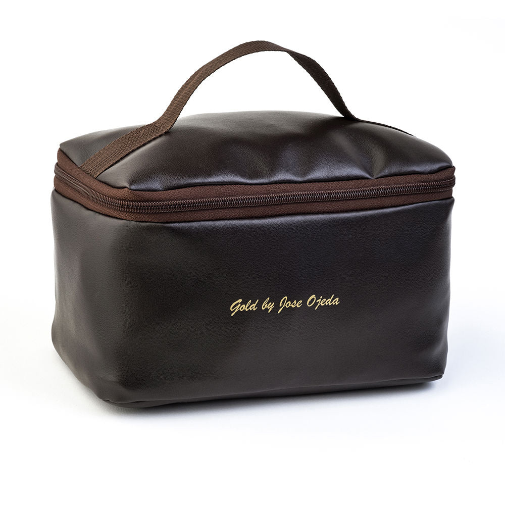 Small polipiel carry-all pouch with internal pockets, neutral colour