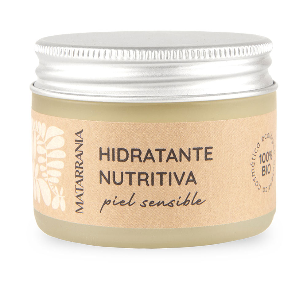 Small 30 ml cream jar of nourishing shea and olive face balm, organic ingredients