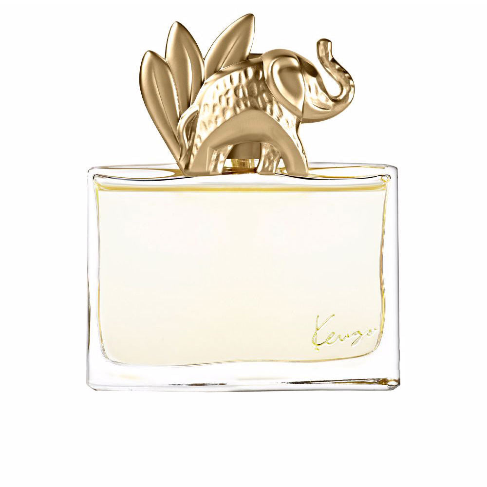 Cut‑glass perfume bottle with gilt elephant cap, 100 ml, Oriental‑spiced eau de parfum