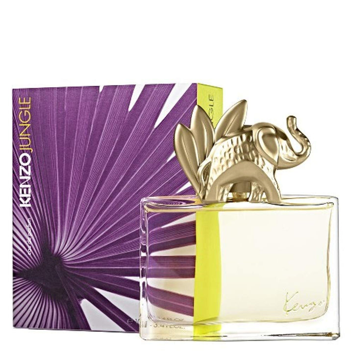 Cut‑glass perfume bottle with gilt elephant cap, 100 ml, Oriental‑spiced eau de parfum