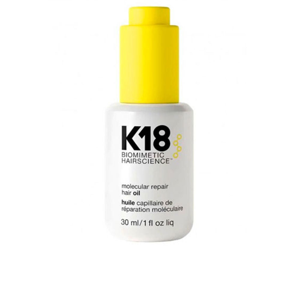 30 ml lightweight repair hair oil bottle with dispenser, glossy finish
