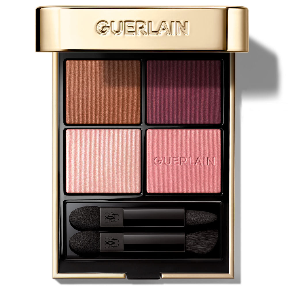 Compact eyeshadow quad, four finishes, jewelled case with velvet sleeve, two applicators, 6 g