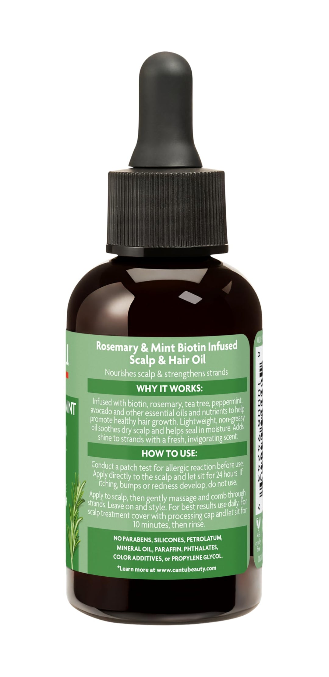 59 ml amber bottle with pump, biotin and avocado scalp oil for Women