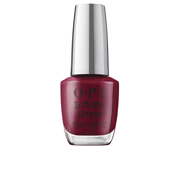 15 ml bottle of Malaga Wine gel-effect red nail lacquer with wide brush