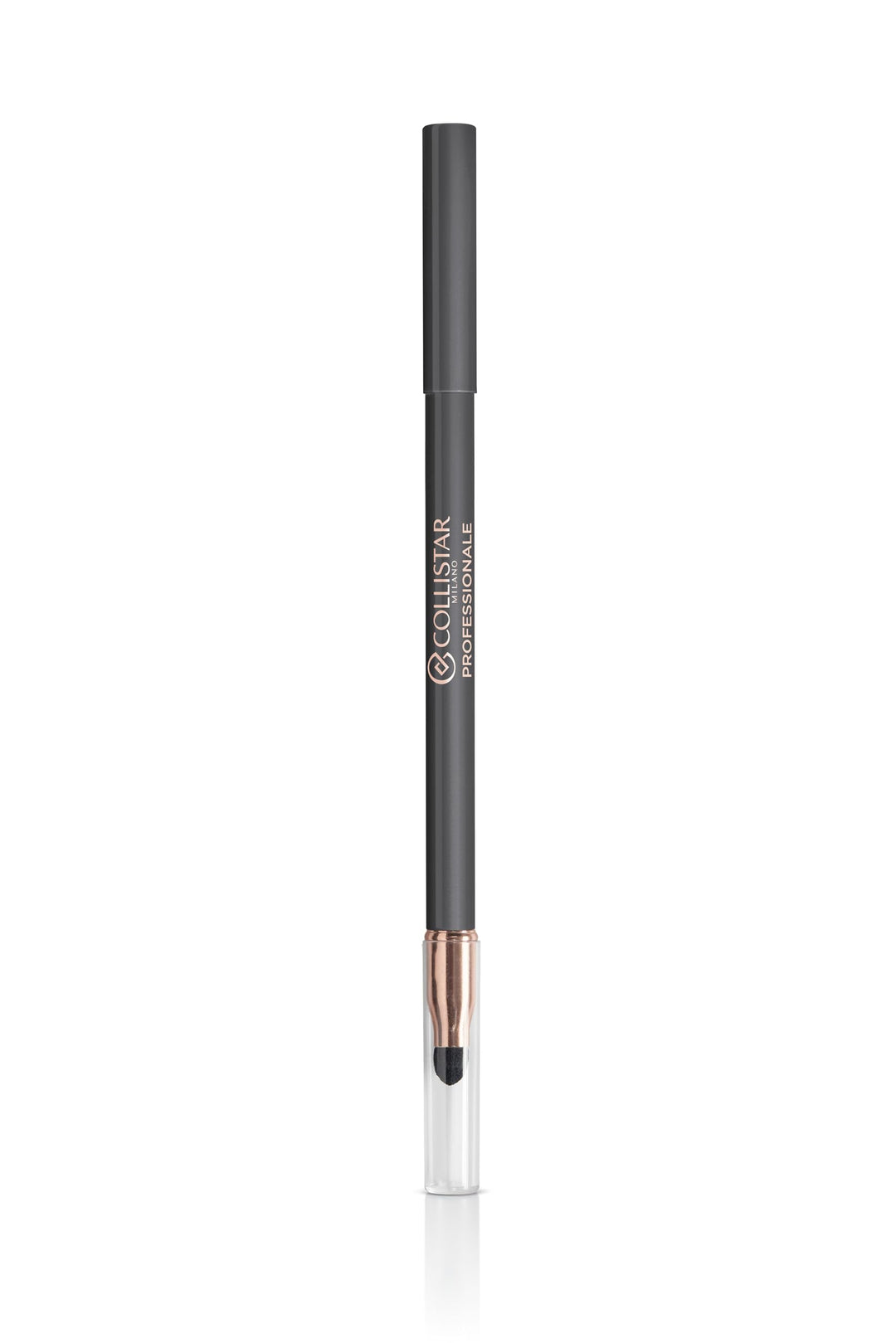 Steel-grey cream eye pencil with built-in smudger, Unisex makeup