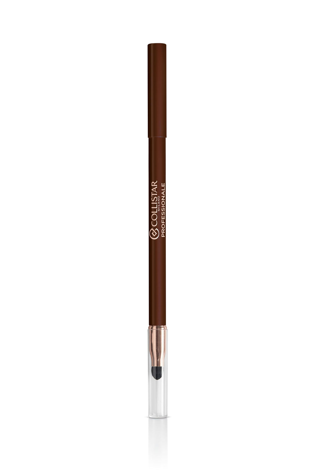 Slim cobalt blue eye pencil with smudger tip, 1 unit, waterproof vegan