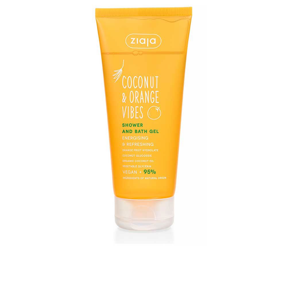 Ziaja Orange plastic tube with flip-top cap, matte finish, printed text and citrus illustration