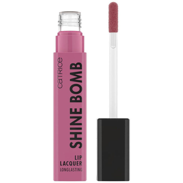 3 ml pale pink glossy liquid lipstick with doe‑foot wand, Unisex