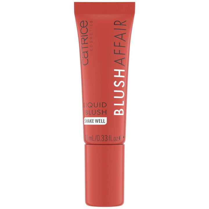 Small 10 ml bottle of cool-pink liquid blush with matte finish, Unisex