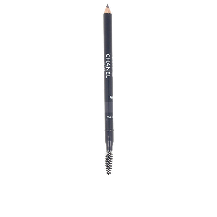 Slim black eyebrow pencil with integrated spoolie and sharpener, 1 g, shade Noir Cendré