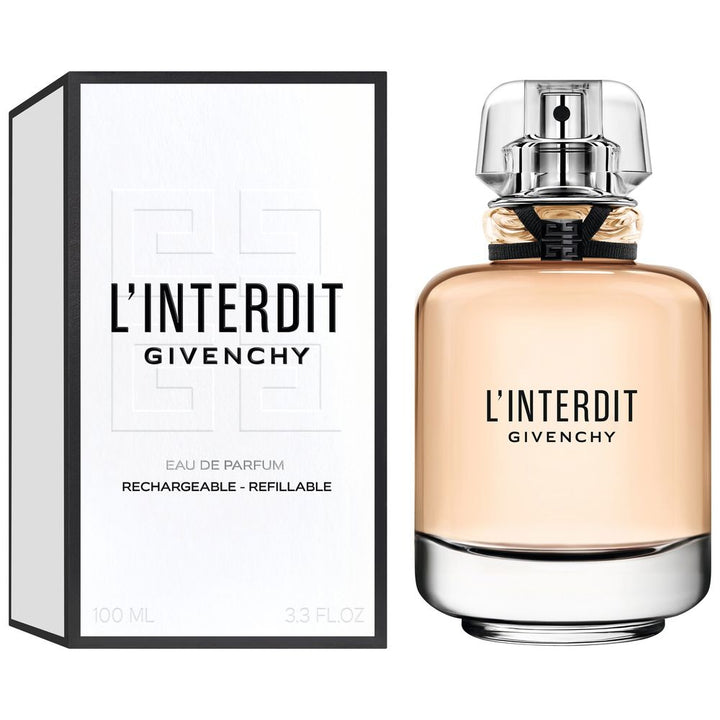 100 ml clear glass perfume bottle with black ribbon, floral woody fragrance for Women