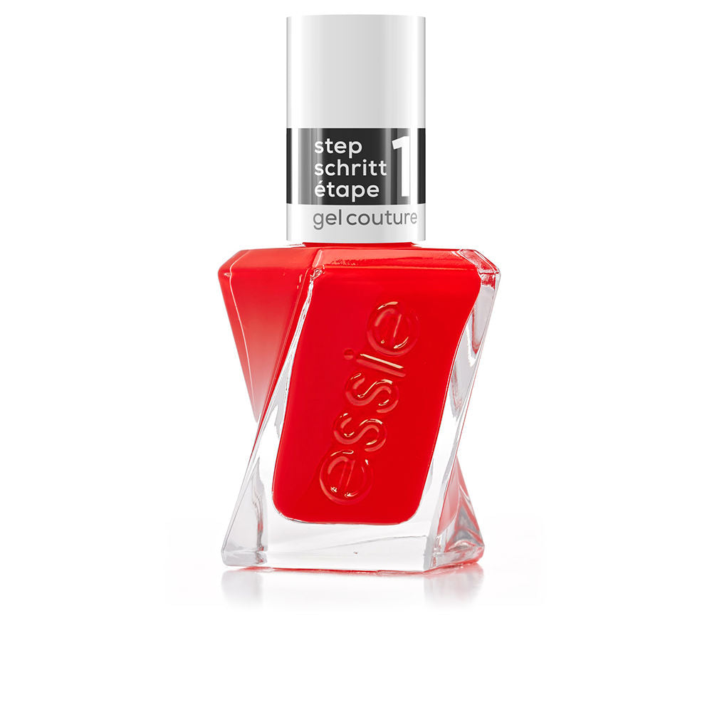 Bottle of rose-nude gel nail polish with wide brush, 13.5 ml, Unisex