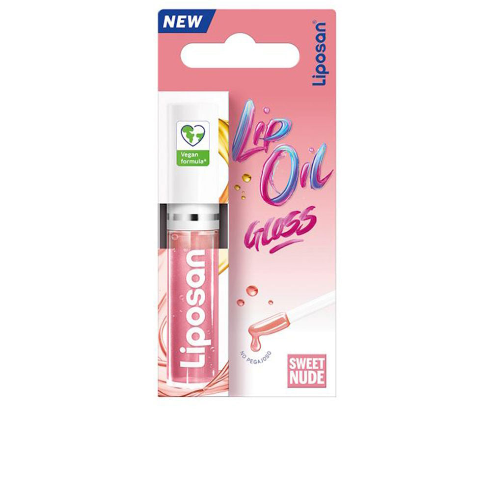 Tube of sheer rose lip oil gloss, 5.5 ml, glossy rose tint