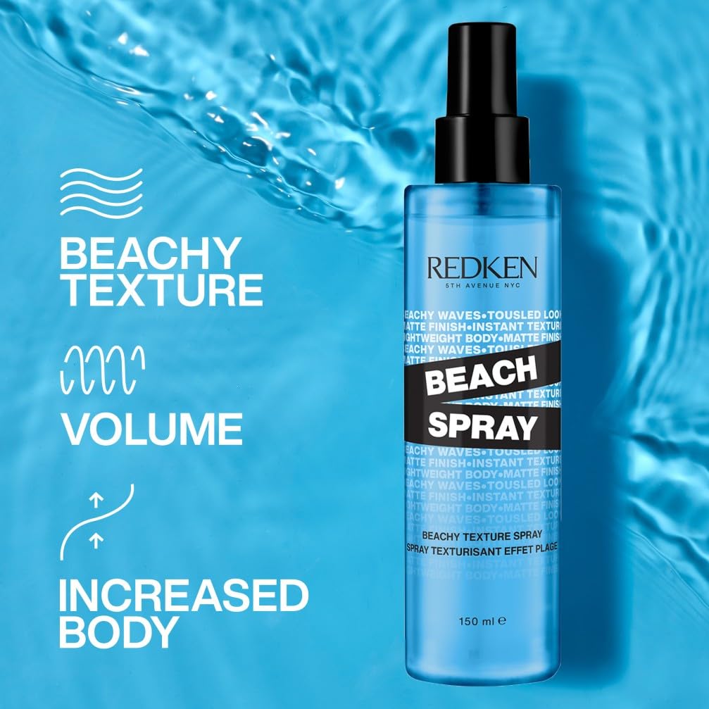 150 ml salt-free sea texture spray for Women, medium hold beach waves