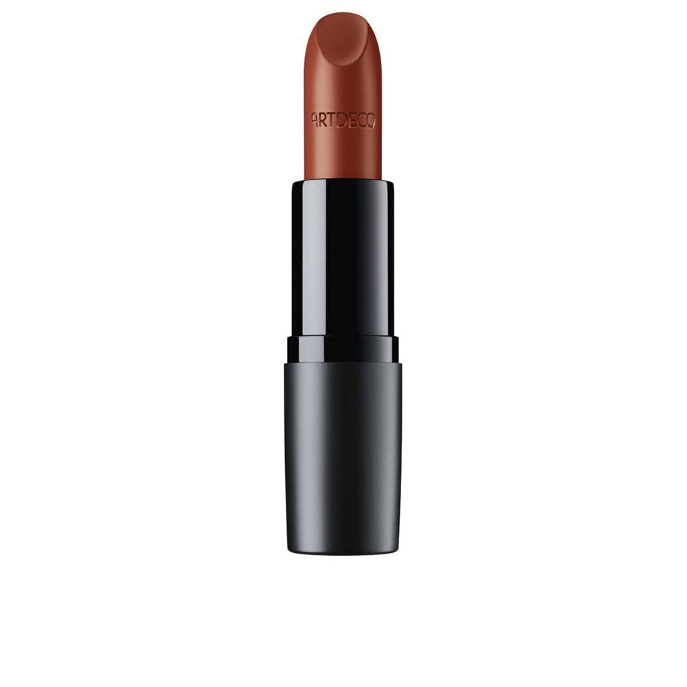 Warm orange matte lipstick in stick form, 4 g, Unisex