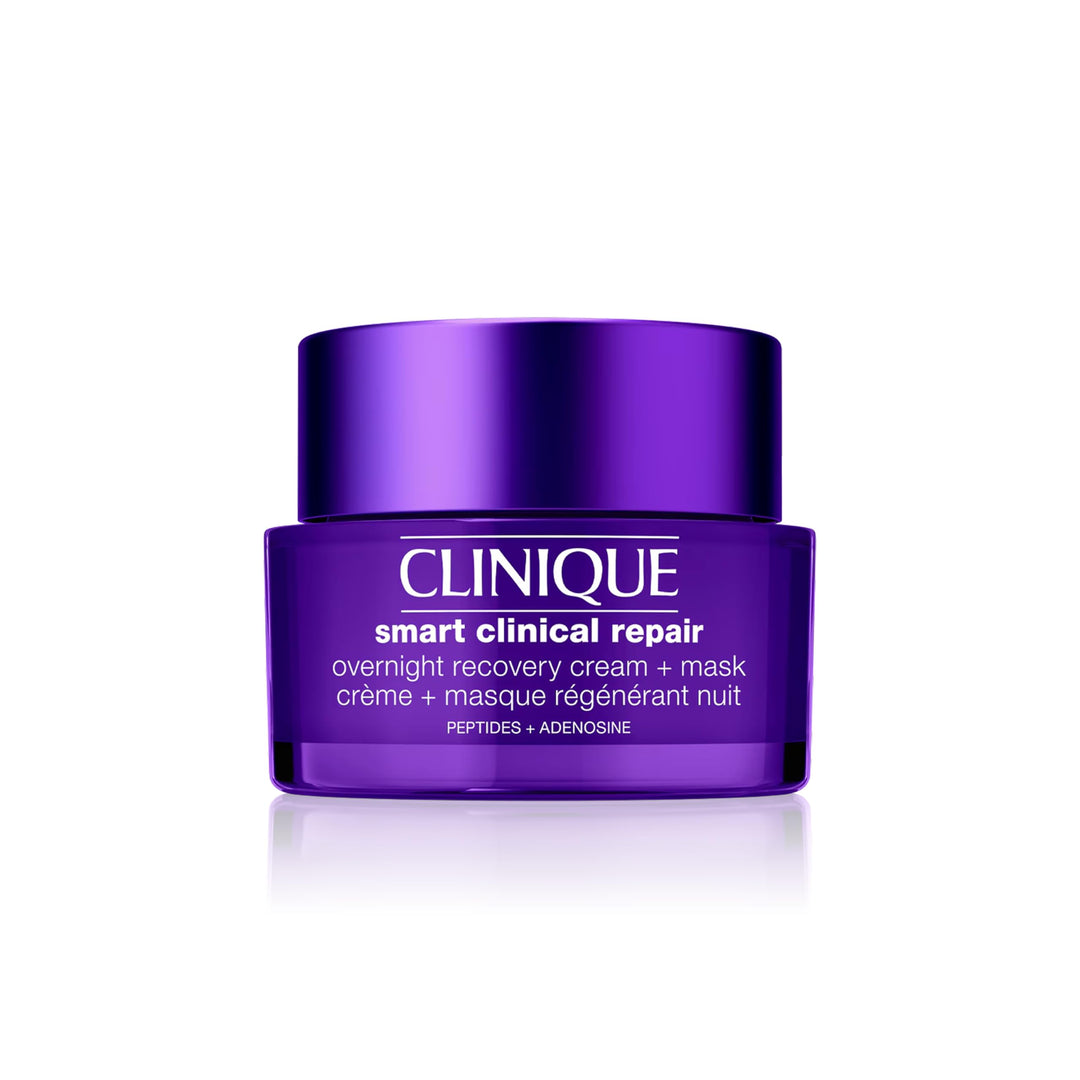 Clinique overnight repairing cream and mask jar for face and neck, fragrance-free