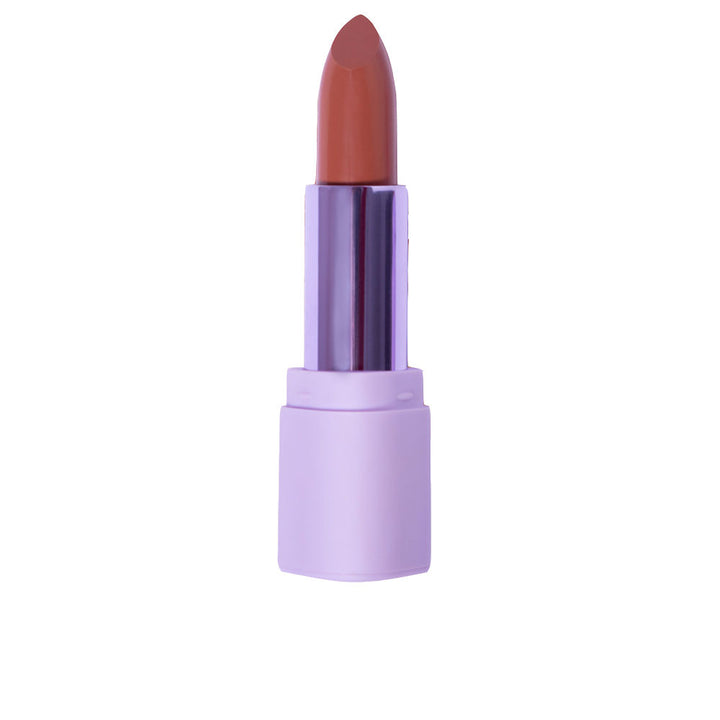 3 g rose‑toned creamy lipstick in a slim bullet, semi‑shiny finish