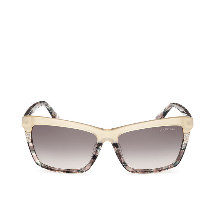 Rectangular acetate sunglasses for Women, 57mm lenses, 16mm bridge, 140mm temples
